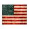 Stupell Industries US American Flag Rustic Pattern Canvas Wall Art